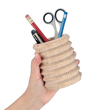 Amazon.com: WORHE Pen Holder Stand for Desk, Natural